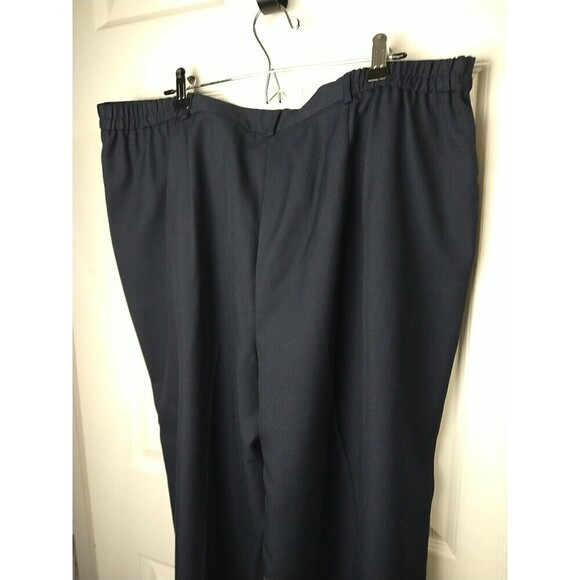 Lord Taylor Blue Pleated Straight Pocket Stretch Waist Pants. Size 22W - Picture 12 of 13